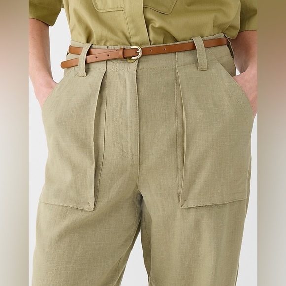 J Crew Seaside cargo pant in linen-TENCEL™ lyocell blend - Picture 2 of 5